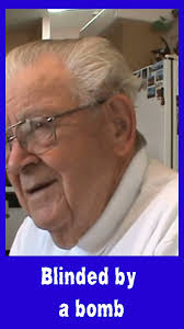 BLINDED BY A BOMB, PRAYING TO GET HIS EYESIGHT BACK