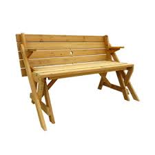 One fluid movement does the trick! Wooden Leisure Season Garden Bench Converts To Picnic Table Bspsss6no2 Edu In