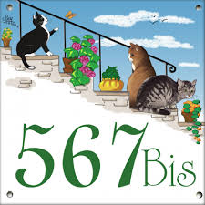Plaque Emaillee 15 X 15 Cm Chats Plaque Emaillee Plaque De Rue Illustration De Chat