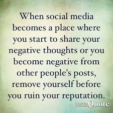 When we act under their influence, we become oblivious to the impact our actions have on others: The Negative Side To Social Media Social Media Quotes Truths Social Media Quotes Media Quotes