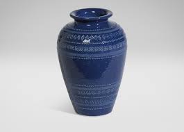 Romano Medium Blue Urn Accent Decor Decor Urn