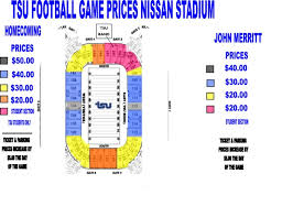 Seating Maps Official Site Of Tennessee State Athletics