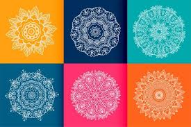 Yoga logo, background for meditation poster. Free Mandala Vectors 121 000 Images In Ai Eps Format