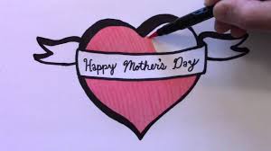 A person who loves unconditionally, the maker and keeper. How To Draw A Heart With Ribbon For Mother S Day Youtube
