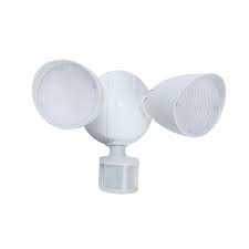 Motion Sensor Flood Lights Utilitech 110 Degree 1500 Lumen White Integrated Led Motion Activated Flood Light With Timer Flood Lights Light Bulb Bases Led Light Bulb