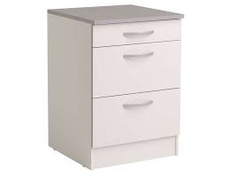 Casserolier avec 3 tiroirs starmotion ds9/3. Meuble Bas 60 Cm 1 Tiroir 2 Caissons Spoon Coloris Blanc Vente De Meuble Bas Conforama