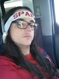 The Headbands Says "Sparmaster"