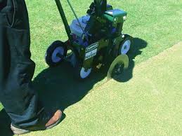 Is the blade secured with a reverse thread locknut, and to replace am i to rotate my wrench clockwise? Professional Landscaping Edgers Sodcutters Edge R Rite Ii Bed Edger Turfco