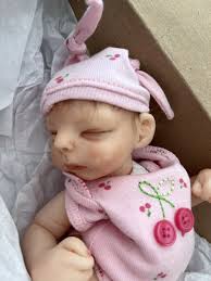 OOAK Kimberly Lasher 8 inch Doll “Cherry” Polymer Clay With COA