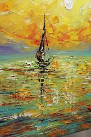 Boats can be retrieved by repeatedly attacking them until they drop as an item. Sunset Seascape Boats Original Abstract Oil Painting Modern Etsy Painting Original Oil Painting Seascape