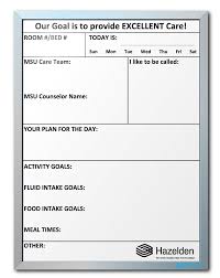 Hazelden Foundation Patient Communication Dry Erase Board Nurse Communication Board Communication Board Custom Whiteboard