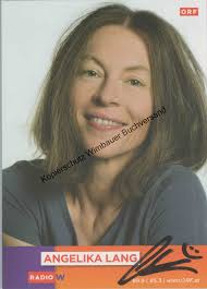 Original Autogramm Angelika Lang /// Autograph signiert signed signee von  Lang, Angelika :: Signatur des Verfassers  Manuskript&nbsp;/&nbsp;Papierantiquität