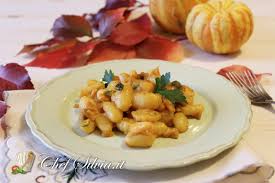 Crema di zucca speziata con gamberi. Gnocchi Con Crema Di Zucca E Gamberi