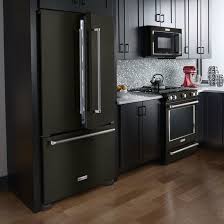 black appliances kitchen