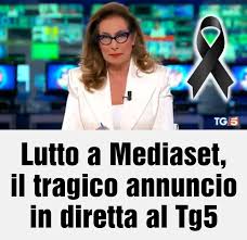 Lutto a Mediaset, il tragico annuncio in diretta al Tg5 ARTICOLO NEL 1° COMMENTO ⤵️⤵️⤵️