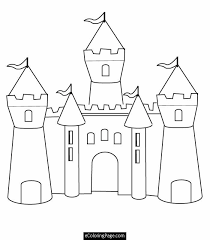 Fun Castle Printable Colouring Page Castle Coloring Page Princess Coloring Pages Free Coloring Pages