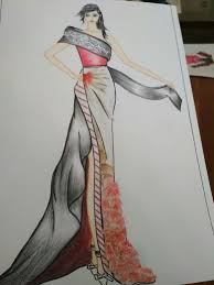 Videoku mengenai cara menggambar desain baju pesta. Busana Pesta Dengan Penyelesaian Limbah Kulit Bawang Gambar Desain Busana Desain Busana Pakaian Pesta