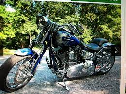 2009 Harley Davidson Fxstsse3 Cvo Softail Springer Blue Silver Lady Lake Florida 542674 Chopperexchange Softail Springer Softail Harley Davidson