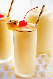 Pina Colada Made With Pineapple Juice Cream Of Coconut And Ice Pina Colada Recipe Virgin Pina Colada Pins Colada Recipe