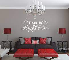 20 creative wall decor ideas to bring style to your bedroom. This Is My Happy Place Wall Decals Bedroom Home Family Quote Vinyl Wall Art Stickers For Living Room Removable Love Decor G396 Wall Stickers Aliexpress