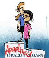 't stad is van iedereen. en van niemand. Apartheid In Israel Cartoon Movement