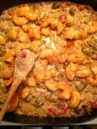 Shrimp Rotel Shrimp Rotel Cream Of Mushroom Soup Ground Beef And Cheese Food Dishes Rotel Recipes Food Recipies