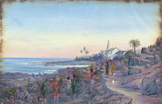 File:Marianne North (1830-1890) - Malabar Point, Bombay (Mumbai) - MNS99 - Royal Botanic Gardens, Kew, Library, Art ^ Archives.jpg - Wikimedia Commons