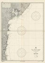 Custom painting by charlotte foust. Brazil From Baia To Ilheus Anchorage De Usgs 1944 Art Source International Inc