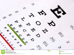 Eye Chart Test Stock Image Image Of Letter Lenses Eyes