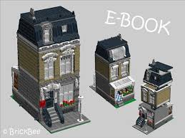 Pdf Bauanleitung Fur Ein Modell Aus Lego Steinen Stadthaus Building Instruction For A Model From Lego Bricks Townhouse Modular Lego Modular Lego Building Legos