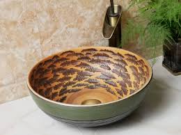 bathroom artistic ceramic vessel sink