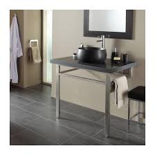 Type de vasque pour le meuble. Ensemble Plan Vasque Pierre Naturelle Noir Moderne 611010