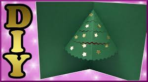 Weihnachtskarten basteln als diy geschenk zu weihnachten: Diy Xmas Pop Up Card Papier Weihnachtskarte Mit Tannenbaum Greeting Card Paper Christmas Tree Youtube