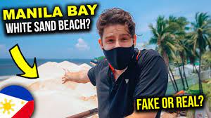 Foreigners React To Craziest Manila Bay Transformation White Sand Beach In Manila Youtube White Sand Beach Beach Sand