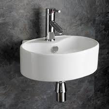small wall hung basin white ceramic