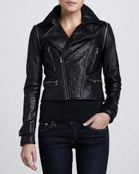 Bagatelle Zip Off Sleeves Leather Moto Jacket Black Leather Jackets Women Black Leather Coat Leather Coat Jacket