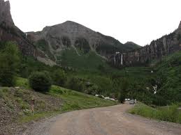 Bridal veil trail meanders from the idarado mine parking area (at the settling ponds) to the base of bridal veil falls. Bridal Veil Falls Telluride Co Hiking Trail To Waterfall