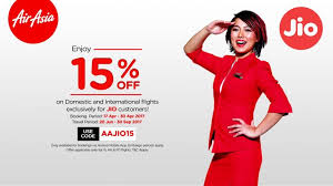 Make a booking and find some amazing deals. Reliance Jio Airasia New Offer Book Flight Tickets And Get 15 Discount This Month If You Are A Jio User India Com