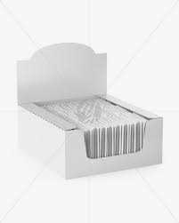 Display Box With Sachets Mockup In Box Mockups On Yellow Images Object Mockups