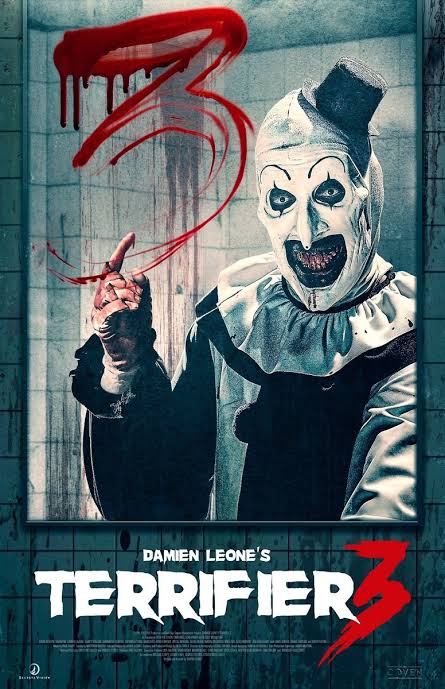 Terrifier 3 movie poster (d) - 11" x 17" inches - Art The Clown Horror