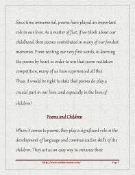 Deﬁnition poetry recitation is about conveying a poem's sense with its language. Famous Poems For Recitation Poetry For Lovers