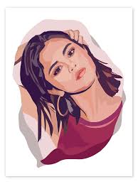 Selena Gomez print by Anna McKay