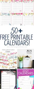 These free calendars can be used as wall calendars. 50 Free Printable Calendars For 2021 The Turquoise Home
