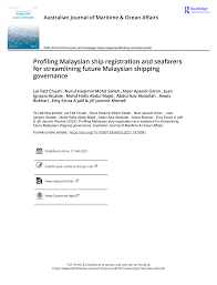 We did not find results for: Pdf Profiling Malaysian Ship Registration And Seafarers For Streamlining Future Malaysian Shipping Governance