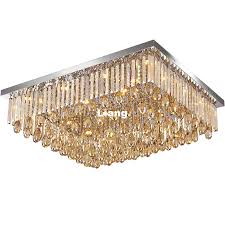 Discover the design world's best square / rectangle chandeliers at perigold. Newly Modern Led Crystal Ceiling Lamp Modern Square Champagne Crystal Chandelier Flush Mount Lighting For Office Home Decoration Ceiling Lights Aliexpress