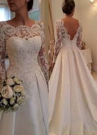Elegant Illusion Long Sleeve Wedding Dress With Lace Appliques Wedding Dresses 201 Long Sleeve Wedding Dress Lace Wedding Dress Long Sleeve Ivory Wedding Dress