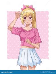 Jungmädchen-Hentai-Stil vektor abbildung. Illustration von koreanisch -  162464157