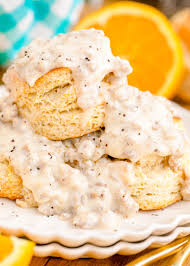 Image result for sausage gravy biscuits