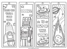 Discover our free coloring pages for kids. Free Printable Color Your Own Space Bookmarks And Reading Log For Kids Bookmarks Printable Free Printable Bookmarks Coloring Bookmarks Free