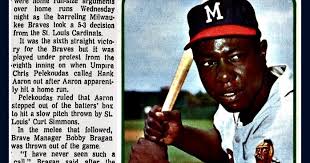 On This Day In Sports: August 18, 1965: Hank Aaron, and The Home Run That  Never Was